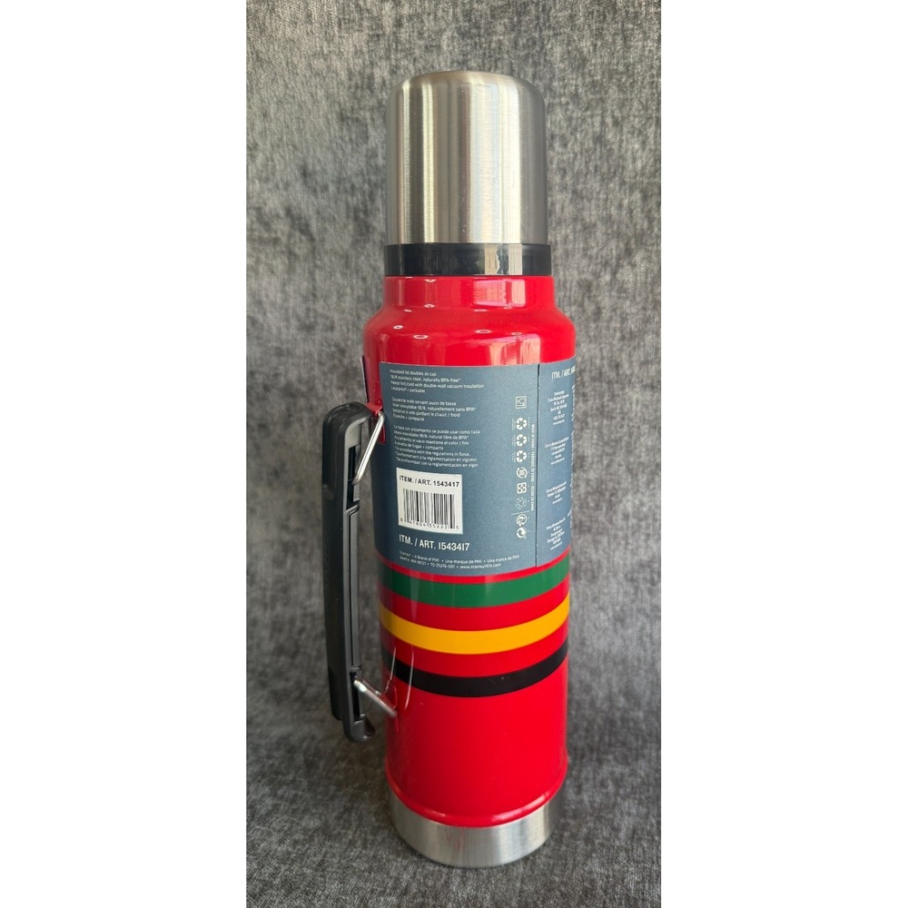 Stanley x Pendleton National Park Collection Vacuum Bottle 1.5 QT Red New - Picture 2 of 2
